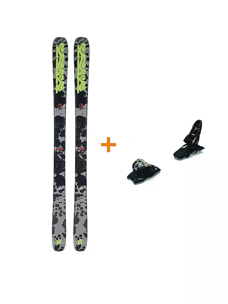 K2 Freestyleski Set Reckoner 92 + Marker Squire 11 inkl. 90mm Stopper  schwarz